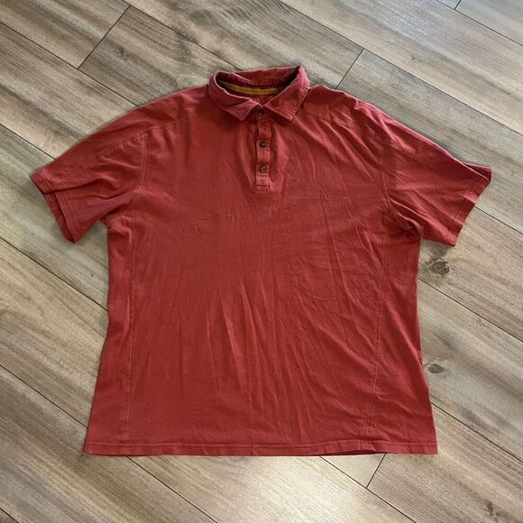 Kuhl WildFibre Rust Colored Athletic Buttonup Shirt‎ Men 2XL Bin N-45 - Picture 1 of 6